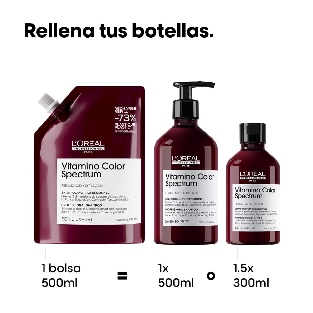 SHAMPOO REFILL L'ORÉAL PROFESSIONNEL VITAMINO COLOR SPECTRUM (REFILL DE SHAMPOO PARA CABELLO TEÑIDO)